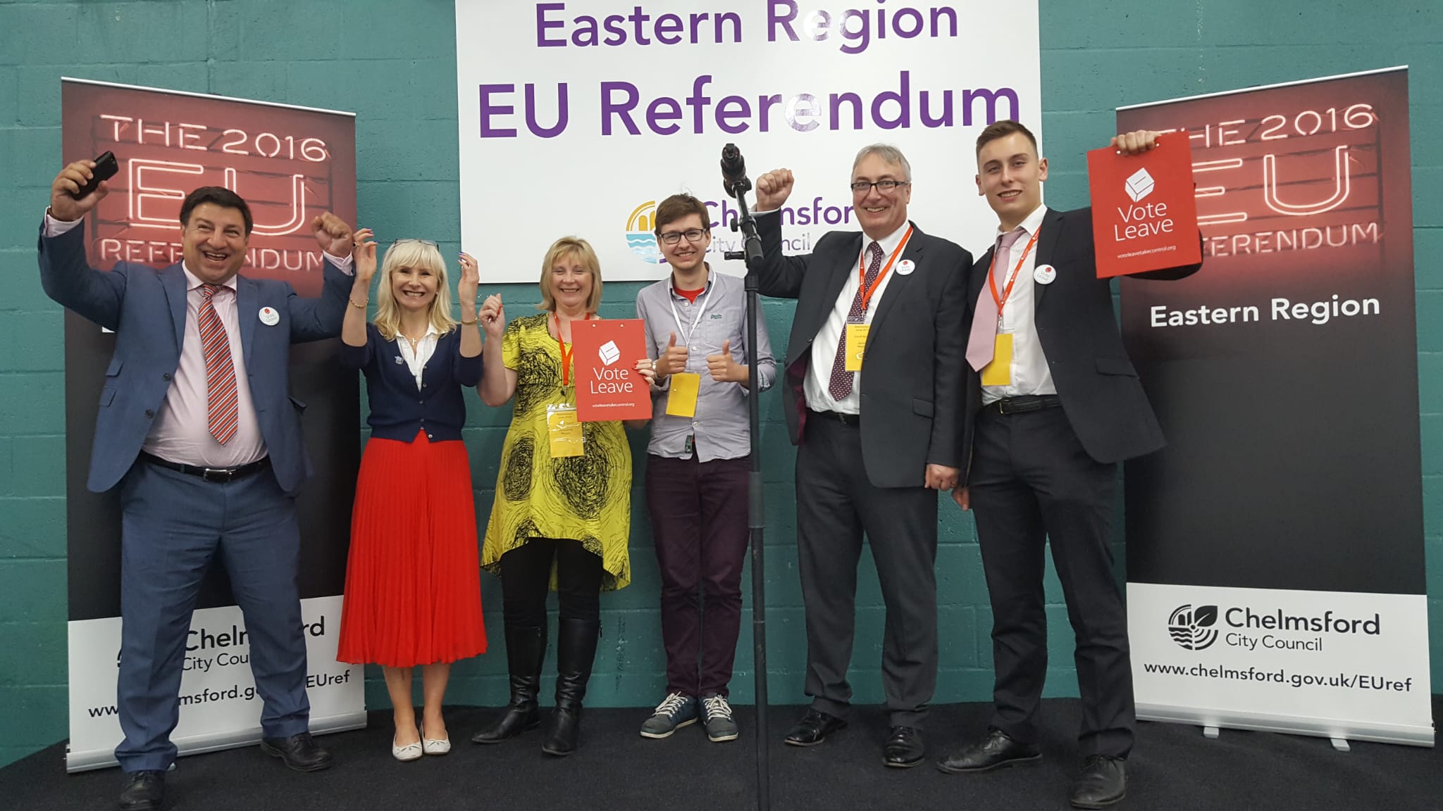 Vote Leave Eastern Region,2016 EU Referendum count, Chelmsford